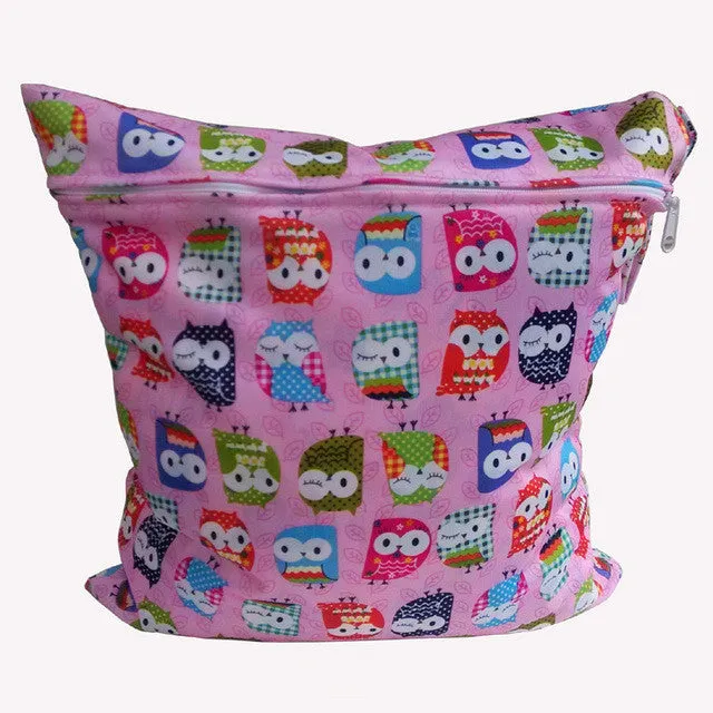 2017 Hot Cartoon Wetbag Wet Bag Waterproof  Nappy Bags for Stroller Mother Mom Backpack Maternity Changing Diaper Bags Baby Care