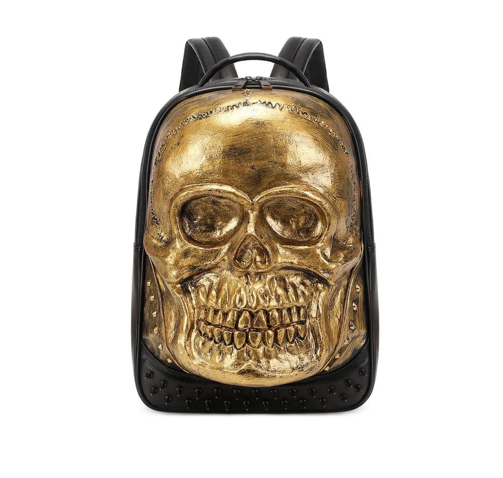 3D Bags Fashion Studded Skull Backpack