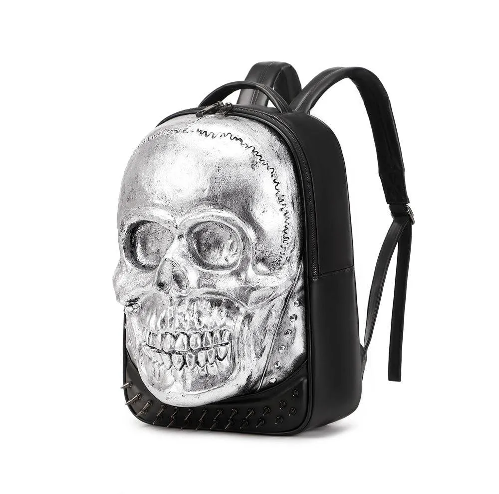 3D Bags Fashion Studded Skull Backpack