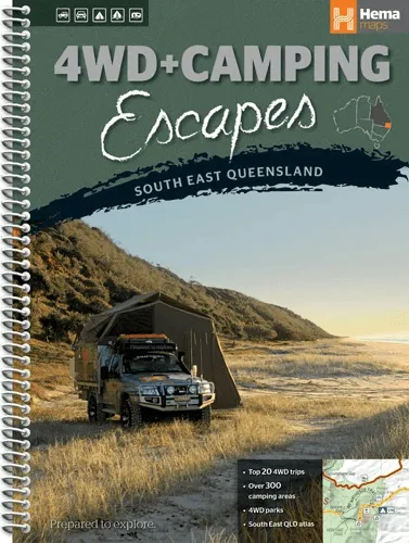 4WD & Camping Escapes-South East Queensland Road Map by Hema Maps