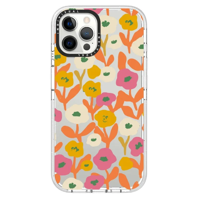 Acrylic Style Yellow, Pink and White Floral Phone Case_iPhone Ultra-Impact Case [1535155]