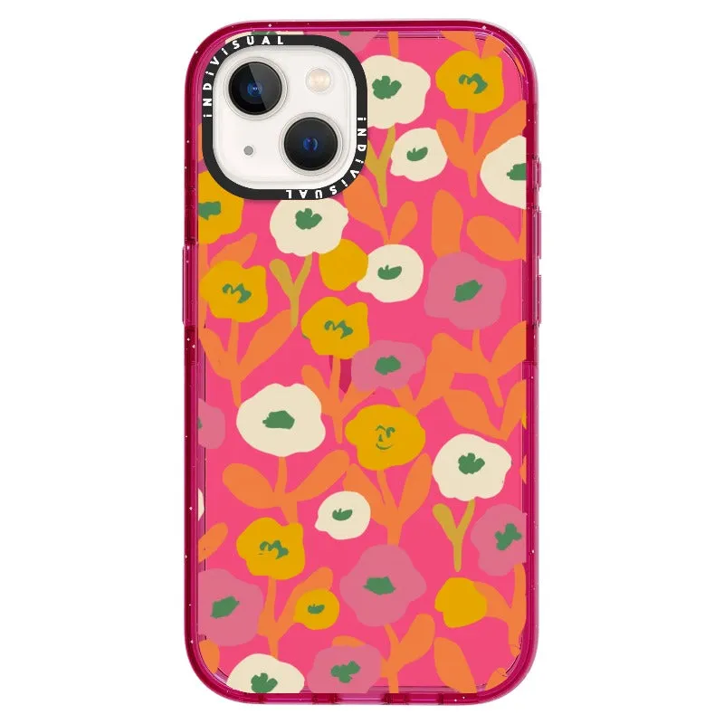 Acrylic Style Yellow, Pink and White Floral Phone Case_iPhone Ultra-Impact Case [1535155]