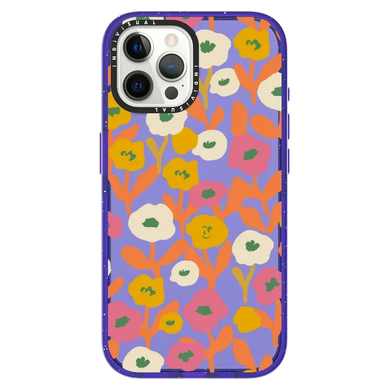 Acrylic Style Yellow, Pink and White Floral Phone Case_iPhone Ultra-Impact Case [1535155]