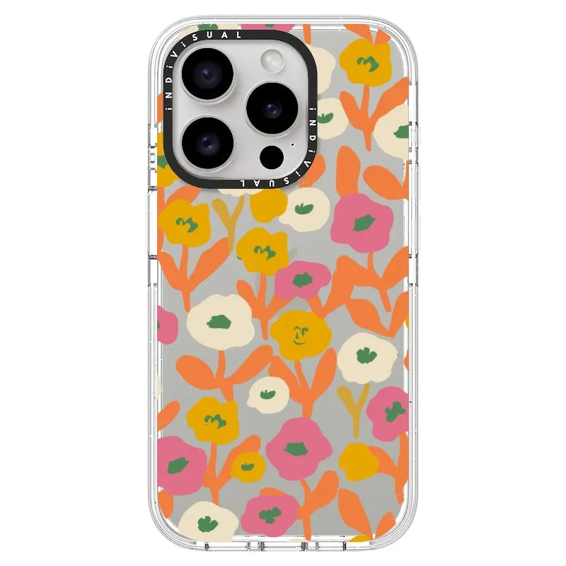 Acrylic Style Yellow, Pink and White Floral Phone Case_iPhone Ultra-Impact Case [1535155]