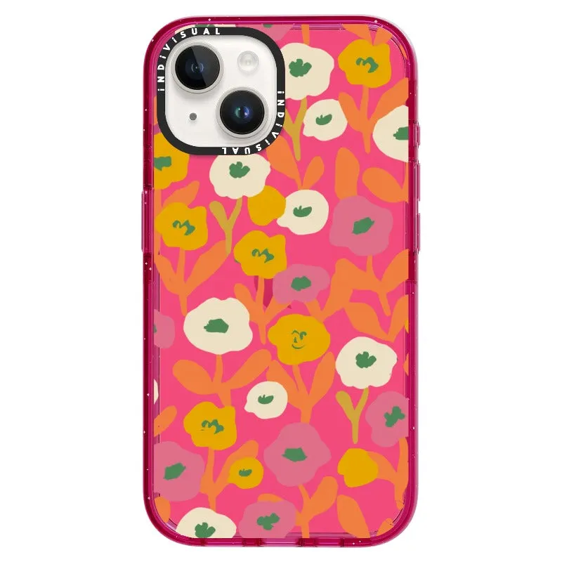 Acrylic Style Yellow, Pink and White Floral Phone Case_iPhone Ultra-Impact Case [1535155]