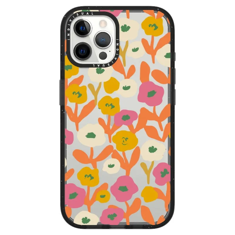 Acrylic Style Yellow, Pink and White Floral Phone Case_iPhone Ultra-Impact Case [1535155]