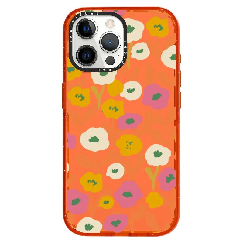 Acrylic Style Yellow, Pink and White Floral Phone Case_iPhone Ultra-Impact Case [1535155]