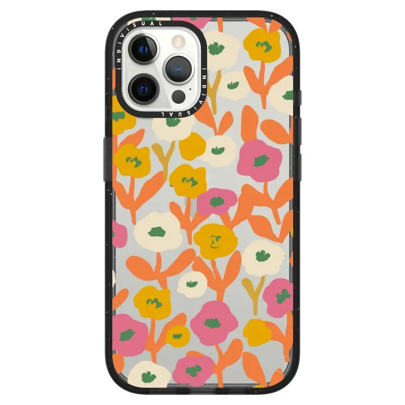 Acrylic Style Yellow, Pink and White Floral Phone Case_iPhone Ultra-Impact Case [1535155]