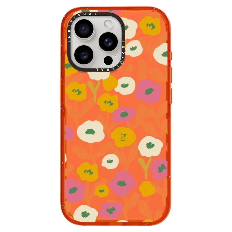 Acrylic Style Yellow, Pink and White Floral Phone Case_iPhone Ultra-Impact Case [1535155]