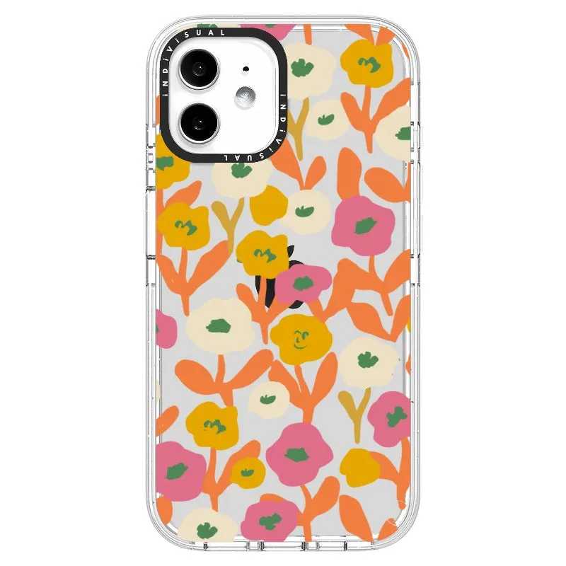 Acrylic Style Yellow, Pink and White Floral Phone Case_iPhone Ultra-Impact Case [1535155]