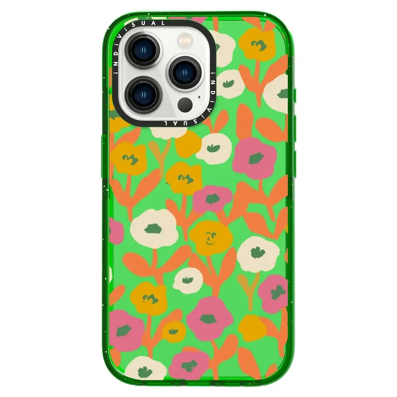 Acrylic Style Yellow, Pink and White Floral Phone Case_iPhone Ultra-Impact Case [1535155]