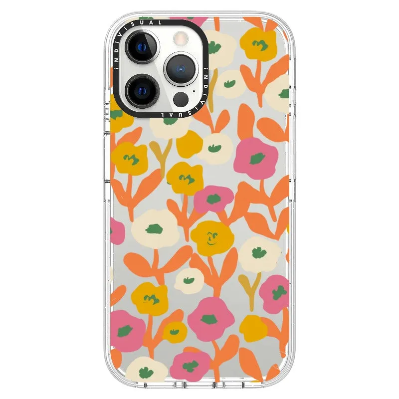 Acrylic Style Yellow, Pink and White Floral Phone Case_iPhone Ultra-Impact Case [1535155]