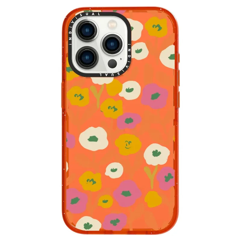 Acrylic Style Yellow, Pink and White Floral Phone Case_iPhone Ultra-Impact Case [1535155]