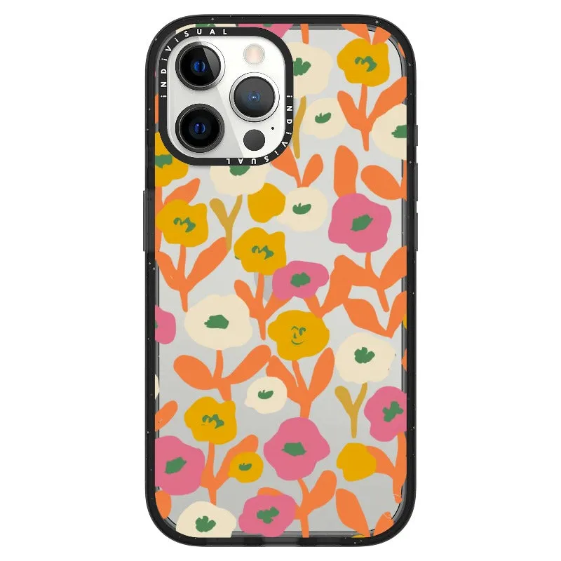 Acrylic Style Yellow, Pink and White Floral Phone Case_iPhone Ultra-Impact Case [1535155]