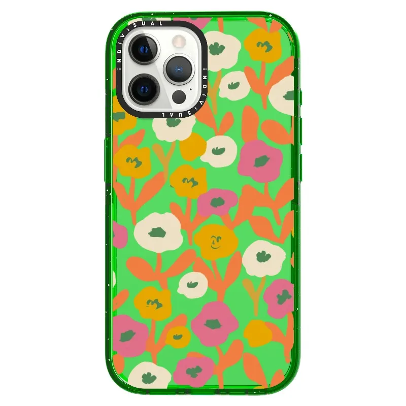 Acrylic Style Yellow, Pink and White Floral Phone Case_iPhone Ultra-Impact Case [1535155]