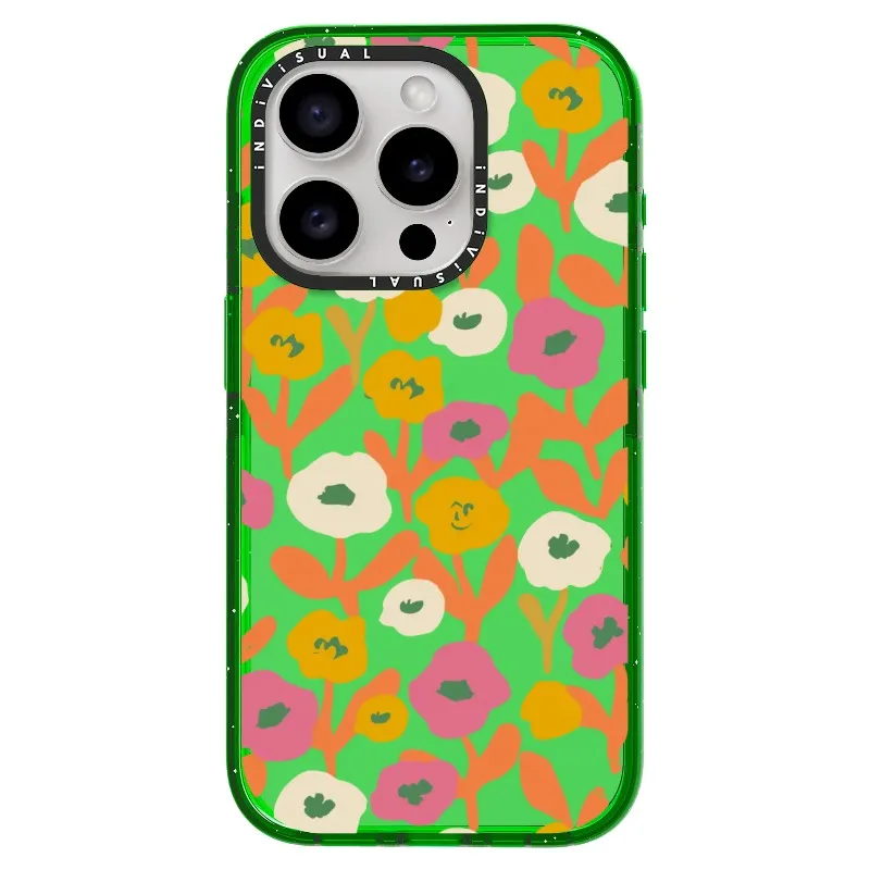 Acrylic Style Yellow, Pink and White Floral Phone Case_iPhone Ultra-Impact Case [1535155]