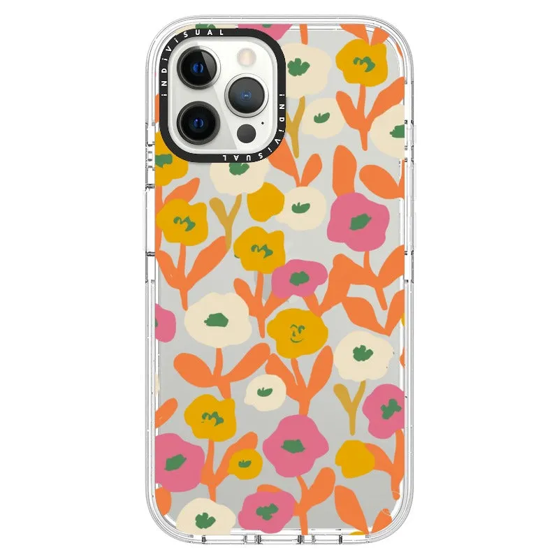 Acrylic Style Yellow, Pink and White Floral Phone Case_iPhone Ultra-Impact Case [1535155]