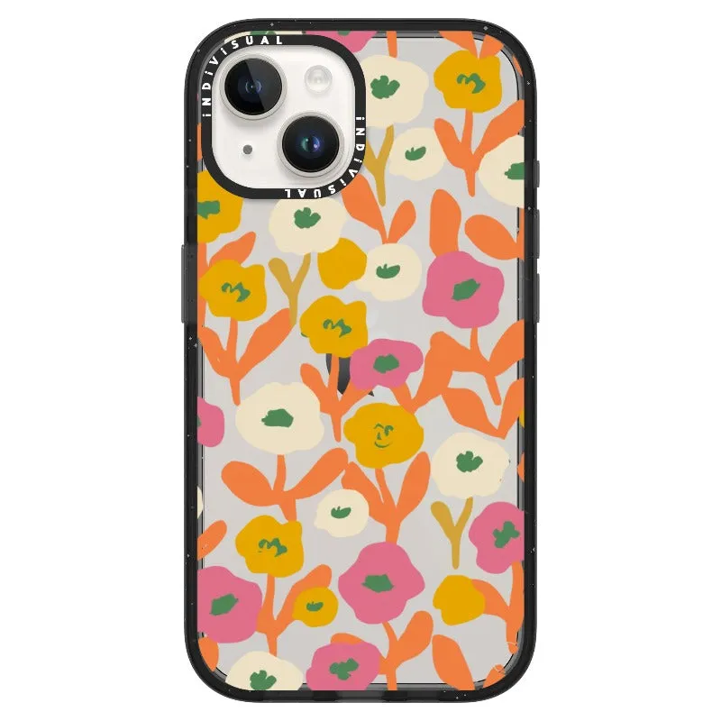 Acrylic Style Yellow, Pink and White Floral Phone Case_iPhone Ultra-Impact Case [1535155]