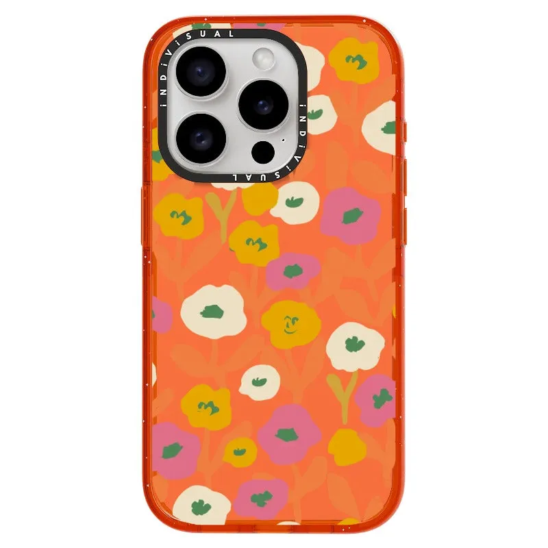 Acrylic Style Yellow, Pink and White Floral Phone Case_iPhone Ultra-Impact Case [1535155]