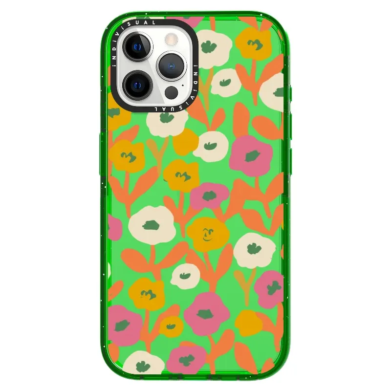 Acrylic Style Yellow, Pink and White Floral Phone Case_iPhone Ultra-Impact Case [1535155]