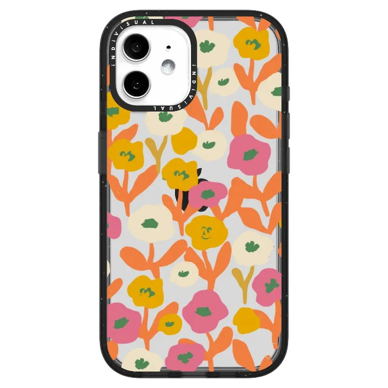 Acrylic Style Yellow, Pink and White Floral Phone Case_iPhone Ultra-Impact Case [1535155]