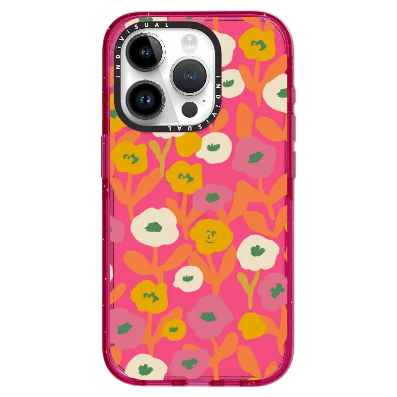 Acrylic Style Yellow, Pink and White Floral Phone Case_iPhone Ultra-Impact Case [1535155]