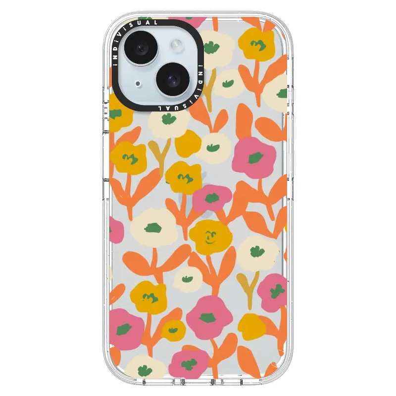 Acrylic Style Yellow, Pink and White Floral Phone Case_iPhone Ultra-Impact Case [1535155]