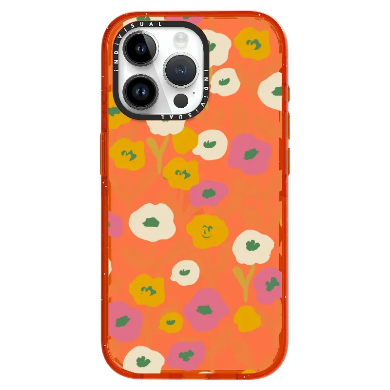 Acrylic Style Yellow, Pink and White Floral Phone Case_iPhone Ultra-Impact Case [1535155]