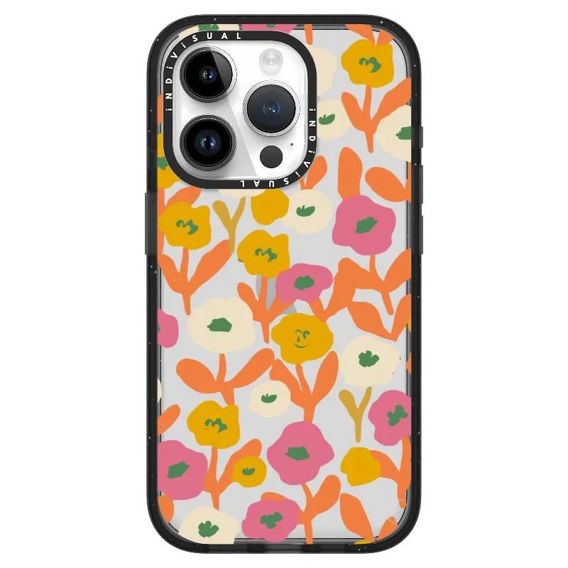 Acrylic Style Yellow, Pink and White Floral Phone Case_iPhone Ultra-Impact Case [1535155]