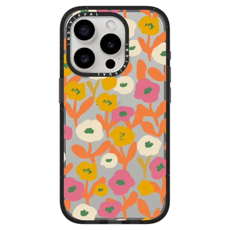 Acrylic Style Yellow, Pink and White Floral Phone Case_iPhone Ultra-Impact Case [1535155]