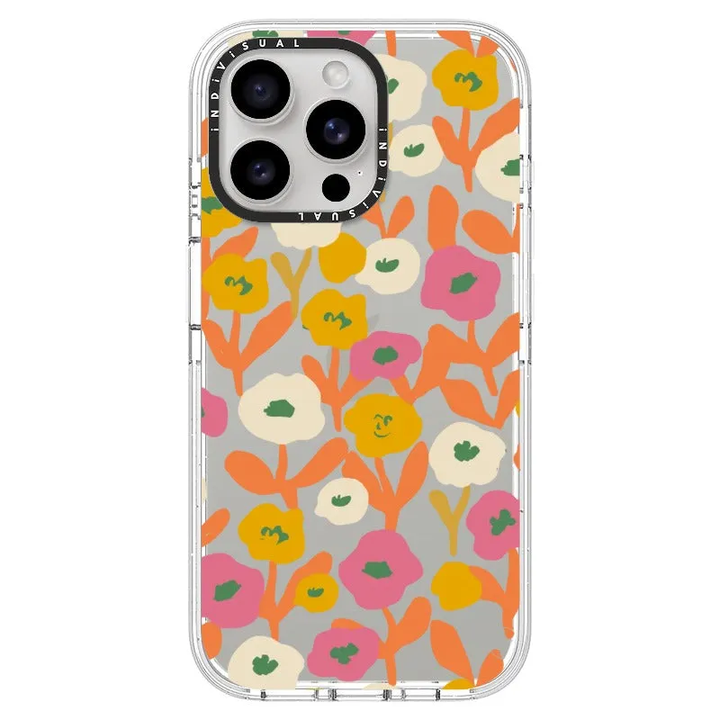 Acrylic Style Yellow, Pink and White Floral Phone Case_iPhone Ultra-Impact Case [1535155]