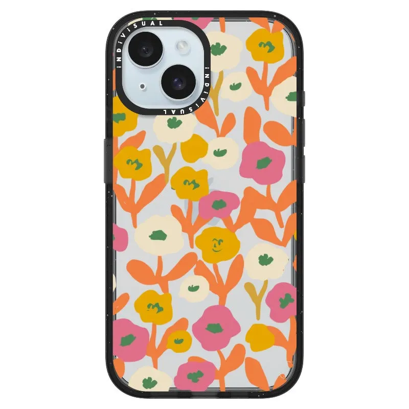 Acrylic Style Yellow, Pink and White Floral Phone Case_iPhone Ultra-Impact Case [1535155]