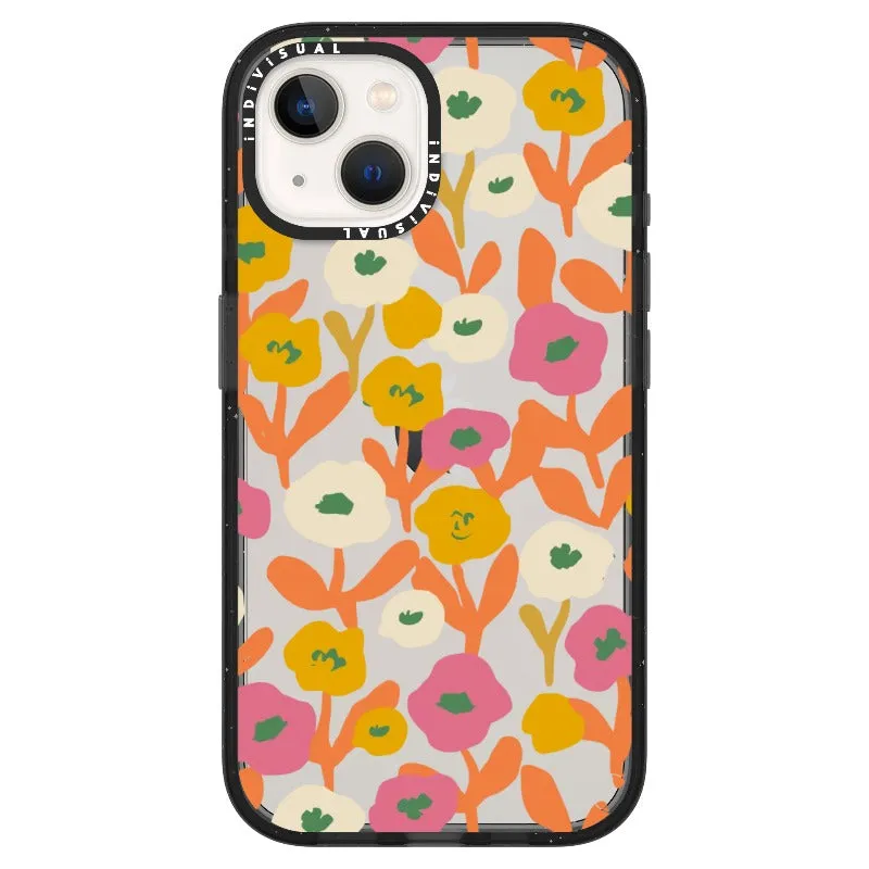 Acrylic Style Yellow, Pink and White Floral Phone Case_iPhone Ultra-Impact Case [1535155]