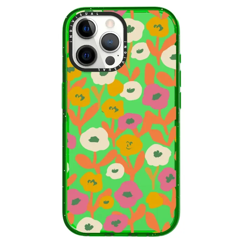 Acrylic Style Yellow, Pink and White Floral Phone Case_iPhone Ultra-Impact Case [1535155]