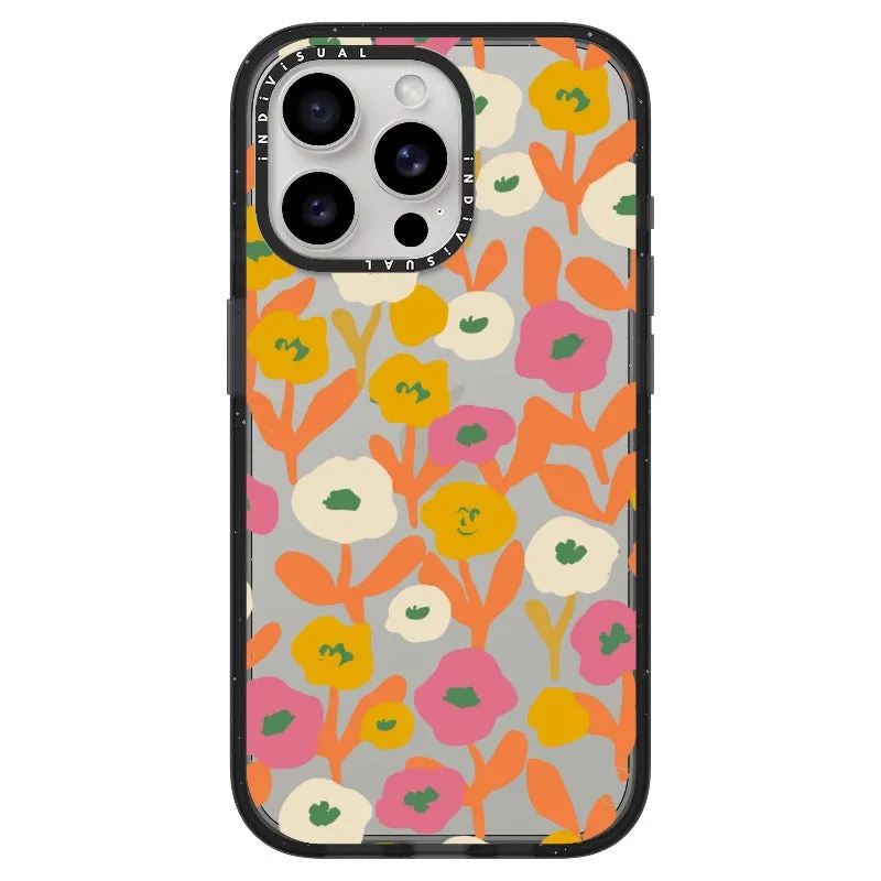 Acrylic Style Yellow, Pink and White Floral Phone Case_iPhone Ultra-Impact Case [1535155]