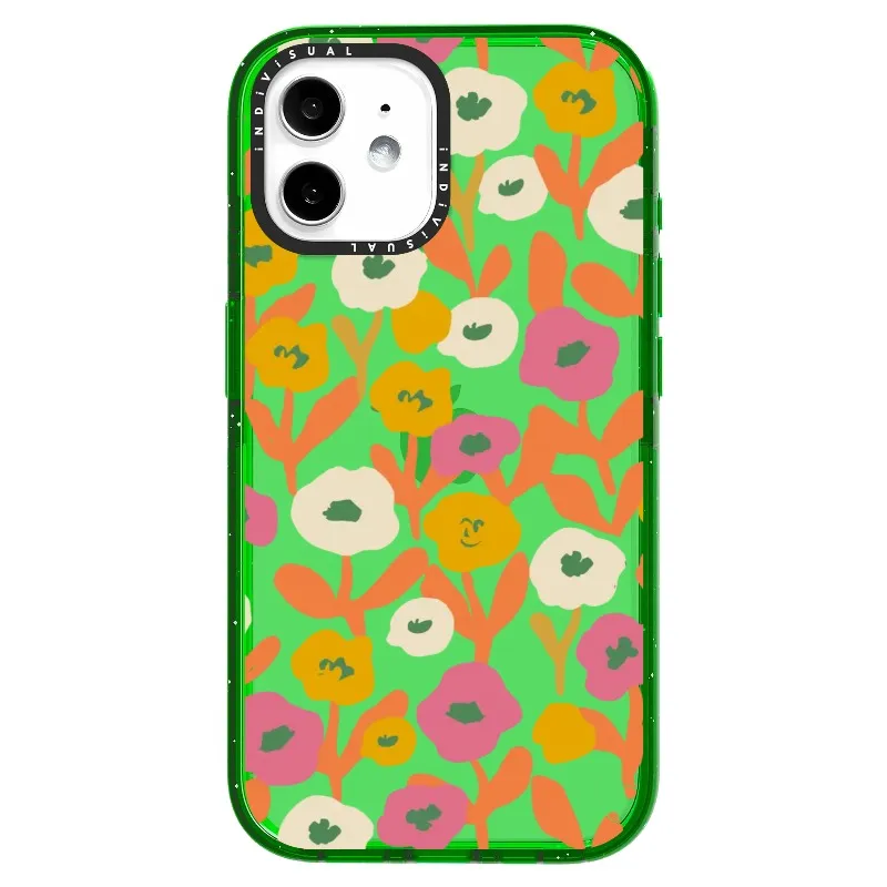 Acrylic Style Yellow, Pink and White Floral Phone Case_iPhone Ultra-Impact Case [1535155]