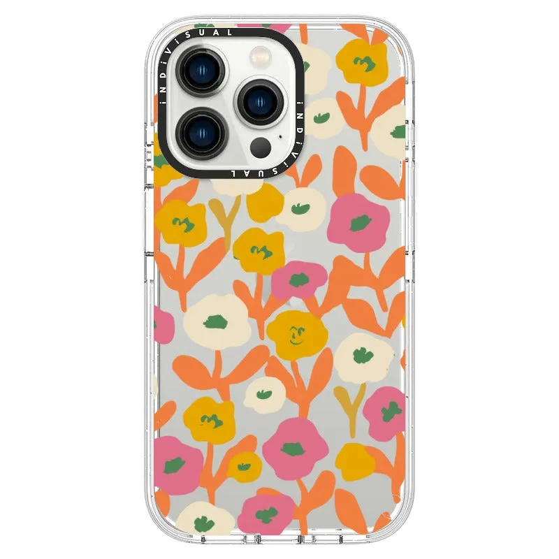 Acrylic Style Yellow, Pink and White Floral Phone Case_iPhone Ultra-Impact Case [1535155]