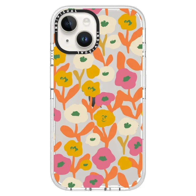 Acrylic Style Yellow, Pink and White Floral Phone Case_iPhone Ultra-Impact Case [1535155]