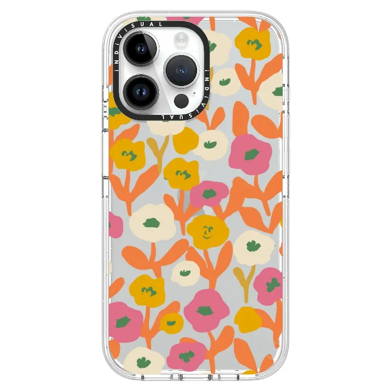 Acrylic Style Yellow, Pink and White Floral Phone Case_iPhone Ultra-Impact Case [1535155]