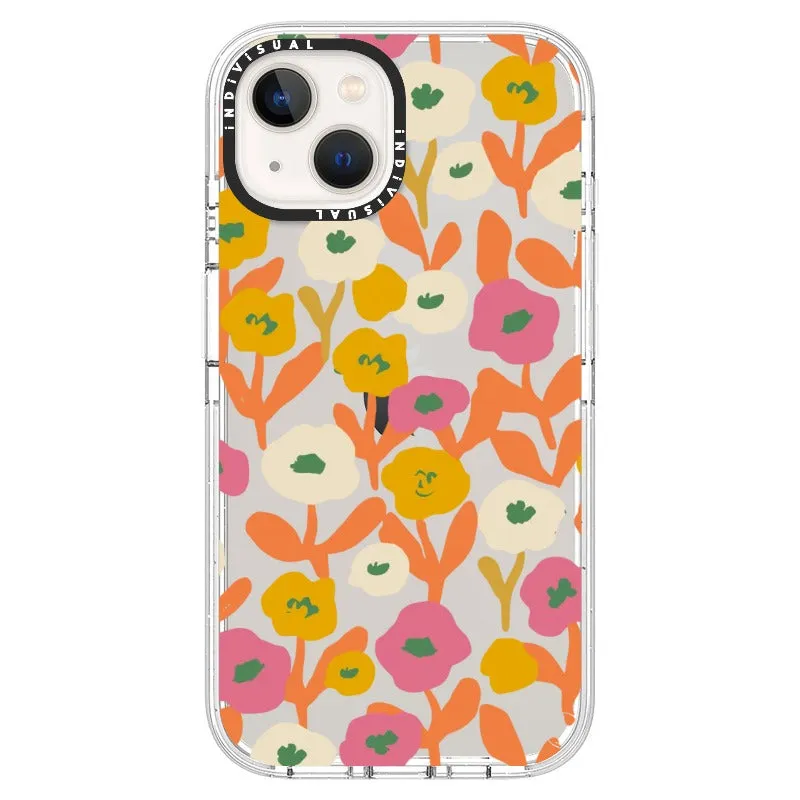 Acrylic Style Yellow, Pink and White Floral Phone Case_iPhone Ultra-Impact Case [1535155]