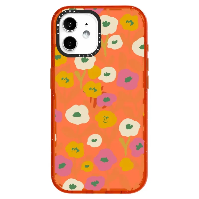 Acrylic Style Yellow, Pink and White Floral Phone Case_iPhone Ultra-Impact Case [1535155]