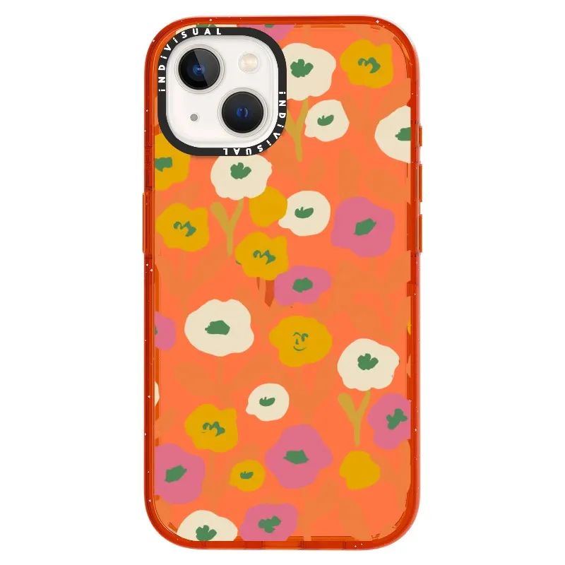 Acrylic Style Yellow, Pink and White Floral Phone Case_iPhone Ultra-Impact Case [1535155]