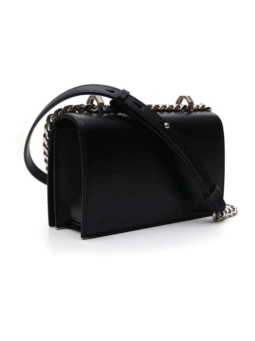 Alexander McQueen Skull Detail Studded Crossbody Bag