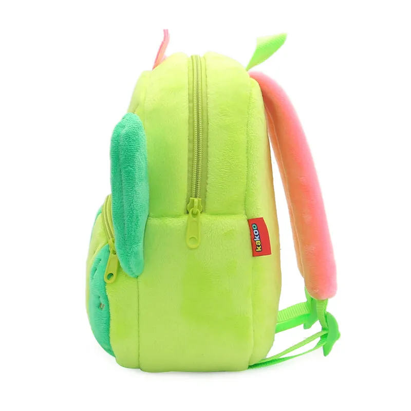 Anykidz 3D Green Cactus  Kids School Backpack Cute Cartoon Animal Style Children Toddler Plush Bag Perfect Accessories For Boys and Girls