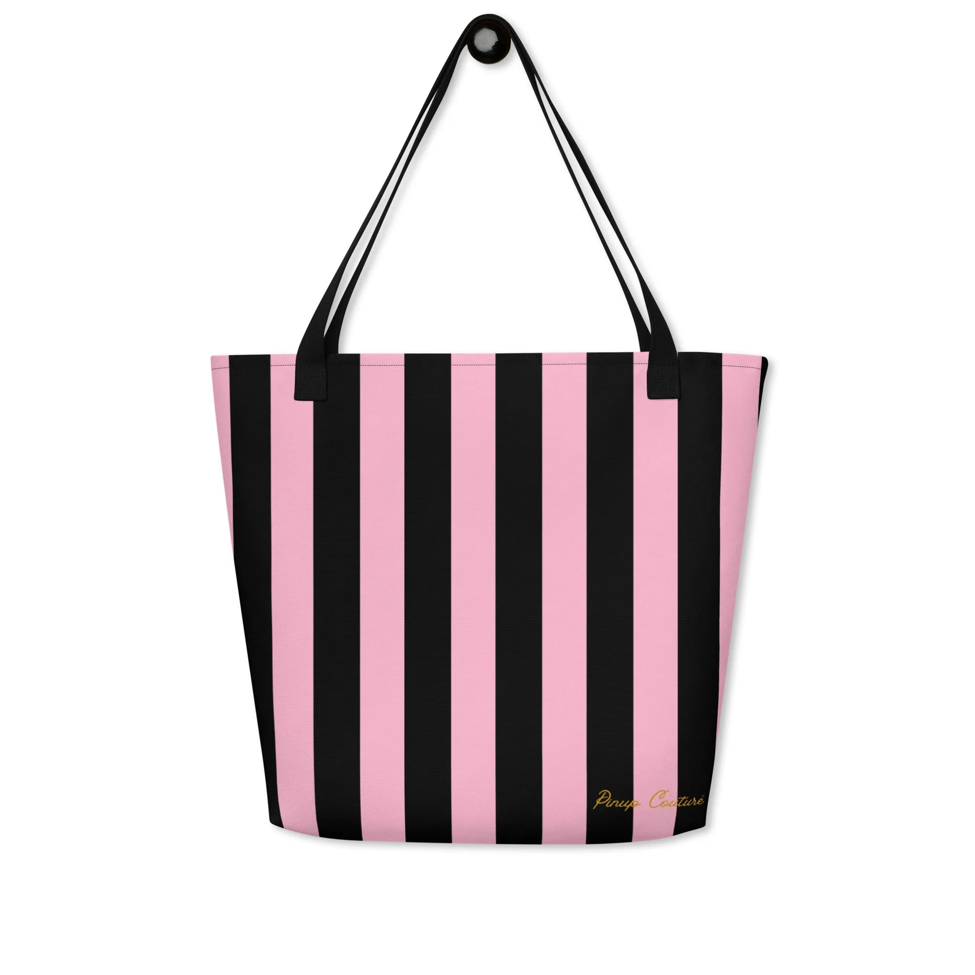 Bethany Large Shopper Tote Bag in Cotton Candy Mark Stripe | Pinup Couture Relaxed