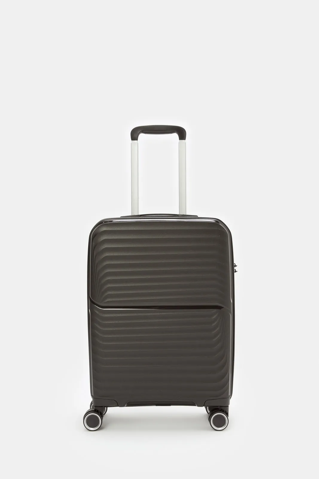 Black Hard Pp Trolley Luggage (20 Inch)