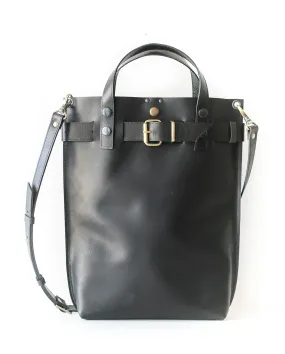 Black Leather Bag for Laptop