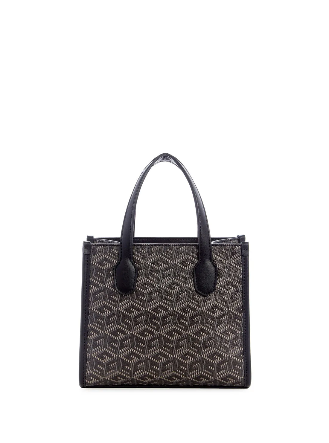 Black Logo Silvana Mini Tote Bag