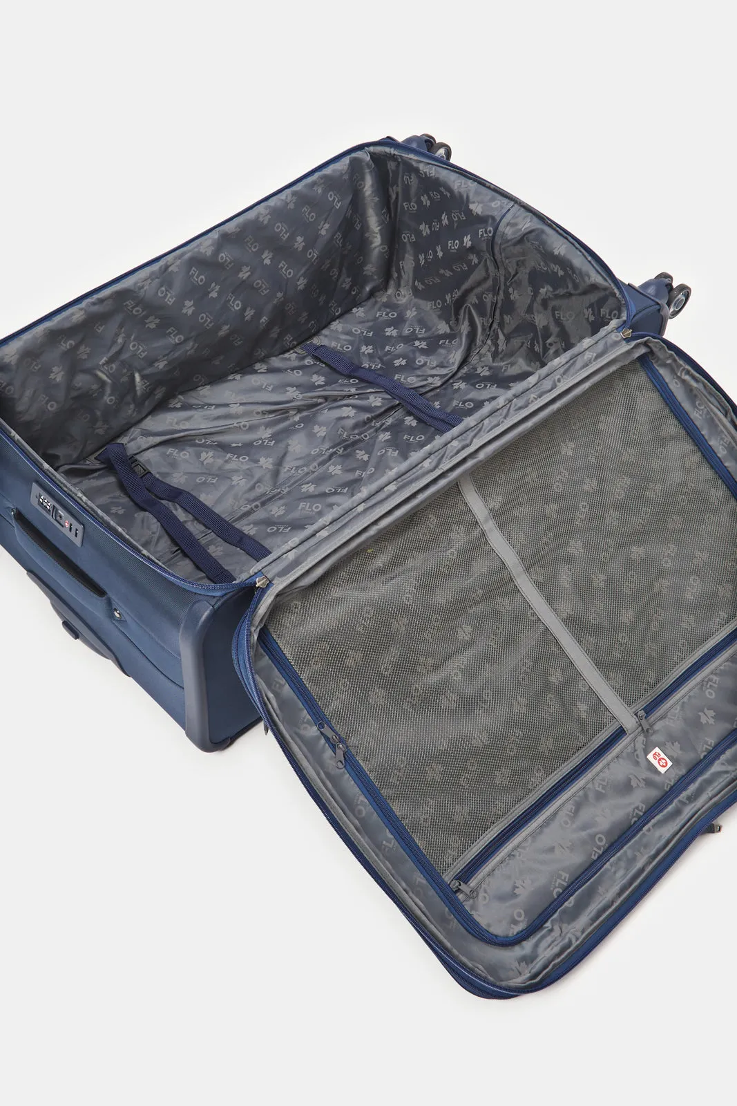 Blue Soft Trolley Luggage (28 Inch)