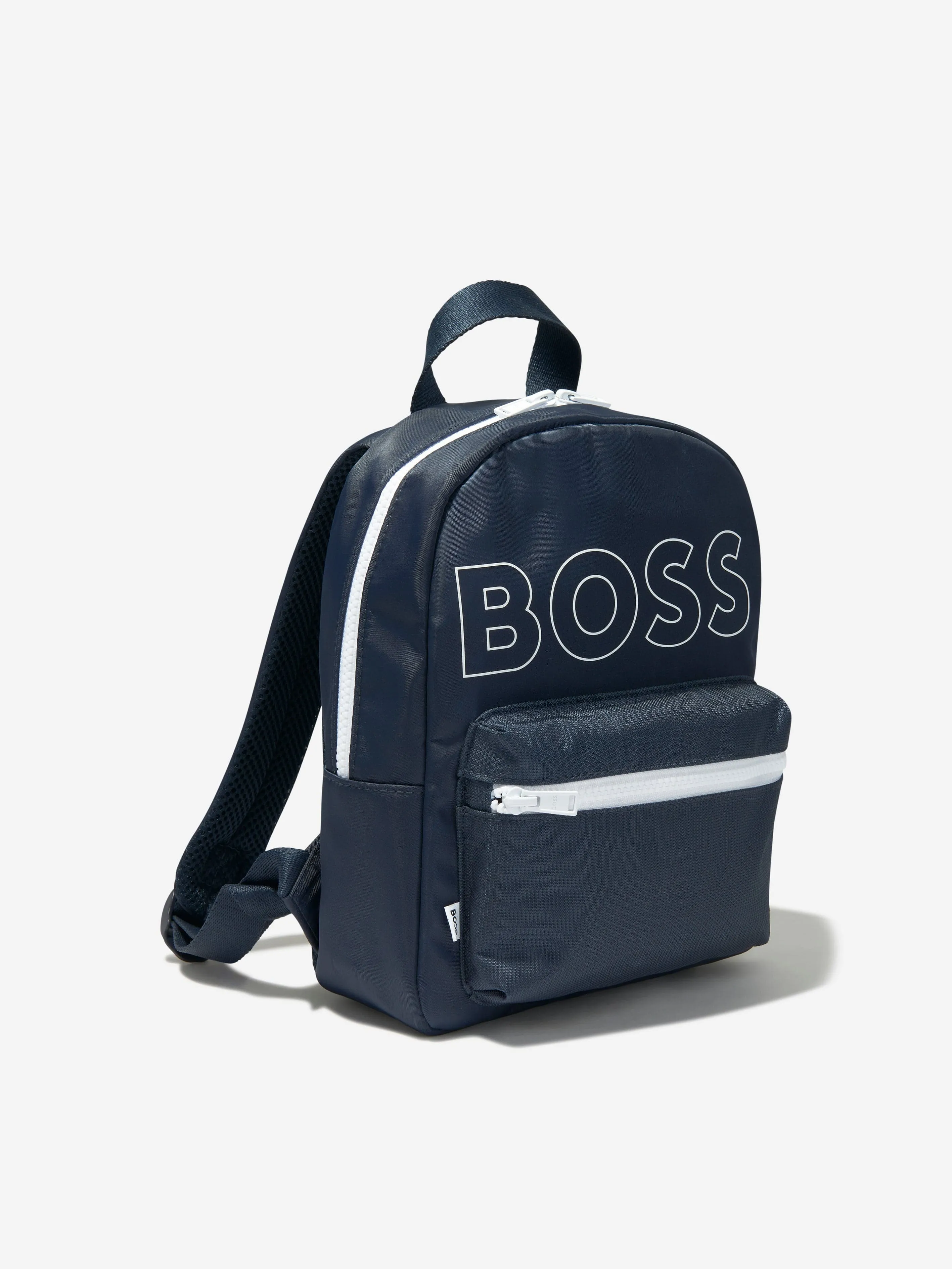 BOSS Kids Logo Backpack In Navy